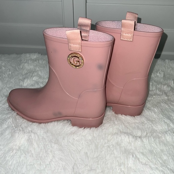 Guess Shoes - GUESS Kaye Rain Boots- Women’s Size 9 (Pink)